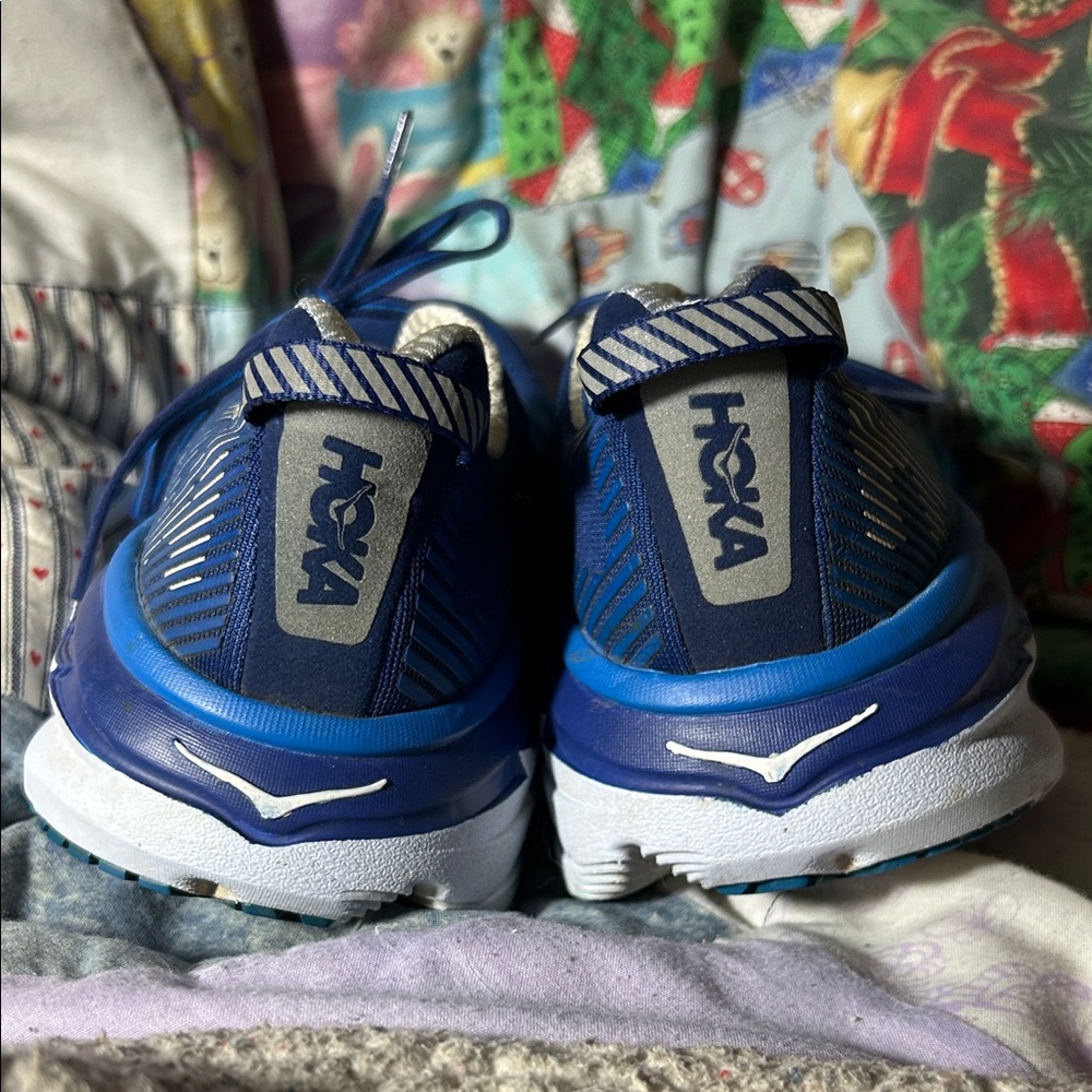 Hoka One One Men’s Blue Mesh Lace-Up Running Athletic Shoes, Sz 9 - Picture 5 of 10